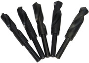 20.00mm - 24.00mm 5 Piece HSS Reduced Shank Drill Bit Set, Plastic Case Pouch, Qualtech