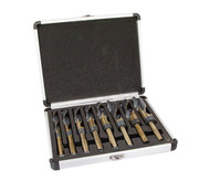 9/16-1x16ths 8 Piece HSS Black & Gold Contractor Reduce Shank Drill Bit Set