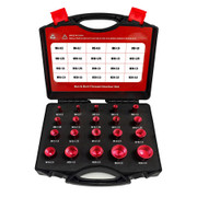 44-Piece SAE and Metric Nut and Bolt Thread Checker Standard Gauge