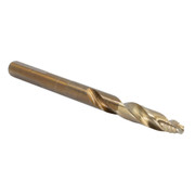 9/16 Cobalt Stepped Point Drill Bit for Stainless & Hardened Steel - 135° Tip, 1/2 Reduced Shank
