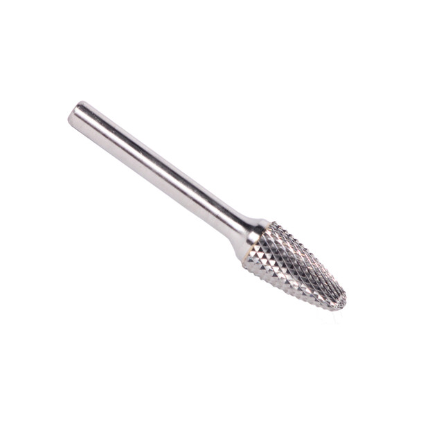 SF11 1/8 X 1/2 Tree Radius End Carbide Burr 1/4 Shank