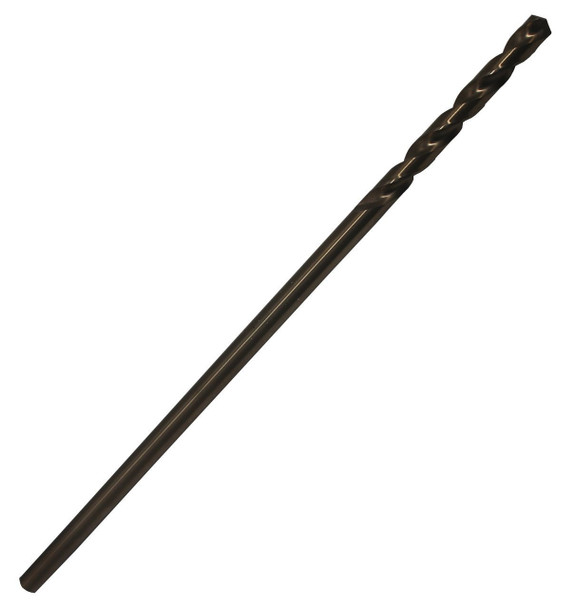 #45 x 6  M35 Cobalt Extra Long Reach Aircraft Extension Drill Bit - 135° Split Point for Stainless Steel