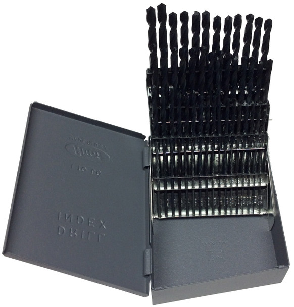 #1 - #60 HSS Jobber Drill Bit Set, 60 Pieces (Wire Sizes), Drill America