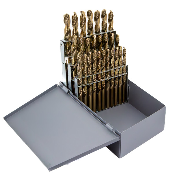 A - Z Cobalt Steel Jobber Drill Bit Set, 26 Pieces, Drill America