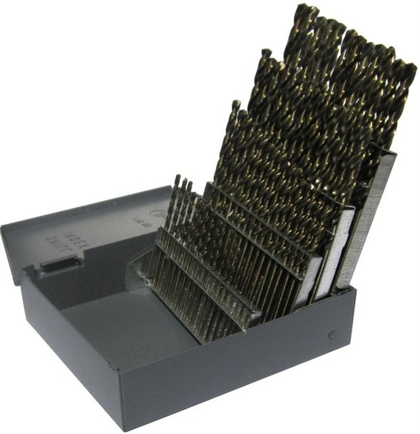 #1-60 60 Piece Black & Gold Jobber Length Drill Bit Set