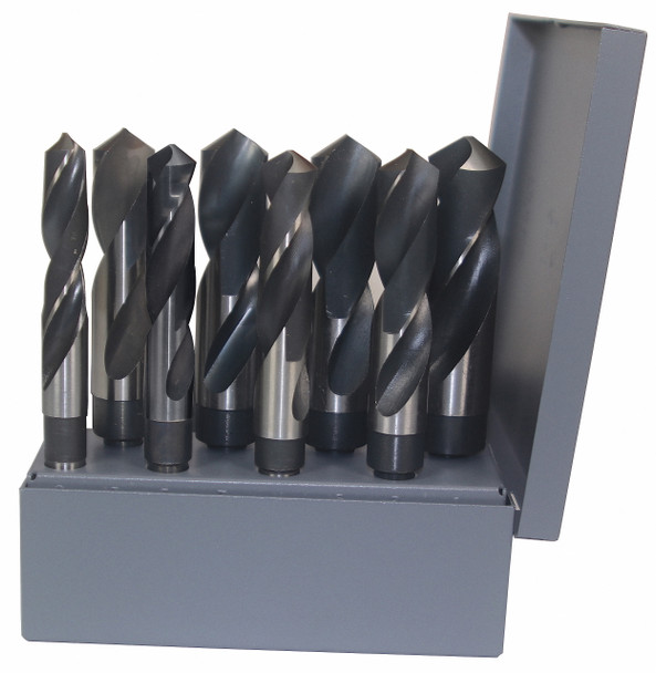 9/16-1x16ths 8 Piece HSS Reduced Shank Drill Bit Set, Drill America