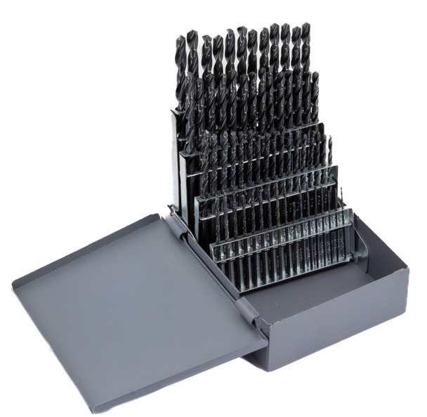 #1-#60 HSS 60 Piece Screw Machine Drill Bit Set, Qualtech