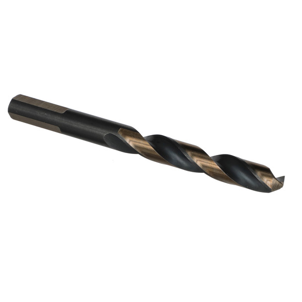 5/16 HSS Black & Gold KFD Split Point Mechanic Length Drill Bit, 3-Flat Shank, Killer Force Drill Bit
