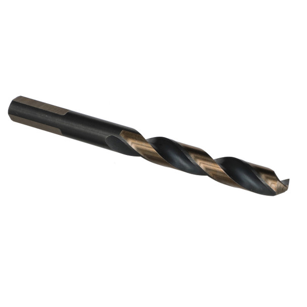 3/16 HSS Black & Gold KFD Split Point Mechanic Length Drill Bit, 3-Flat Shank, Killer Force Drill Bit