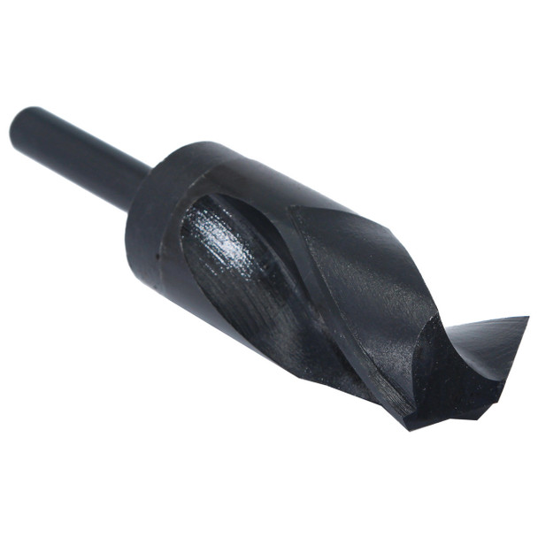 1-43/64 Reduced Shank HSS Drill Bit (3/4 Shank) - Black Oxide Drill Bit for Steel, Iron & Metal