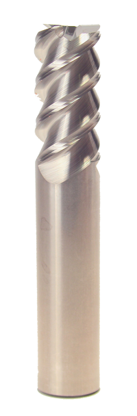 3/16 Carbide 3 Flute High Helix 60° TIN End Mill, Drill America
