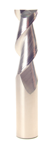 3/4 Carbide 2 Flute 45° Helix 1-1/2 Flute Length 4 Overall Length Uncoated (Bright) End Mill, Drill America