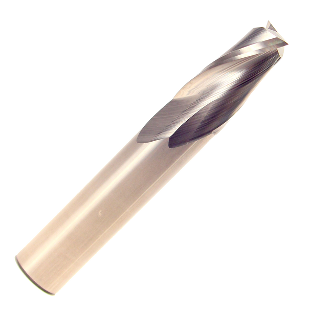 1/16 CNC Plus Tolerance 2 Flute 3/16 Flute Length 1-1/2 Overall Length Uncoated (Bright) Single End Square End Mill, Drill America