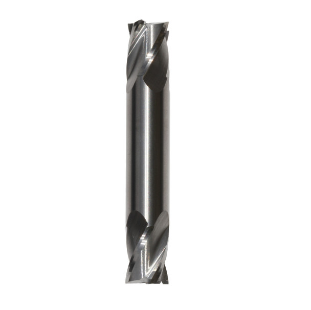 3/16 Carbide 4 Flute 1/2 Flute Length 3-1/4 Overall Length TIN Double End Square End Mill, Drill America