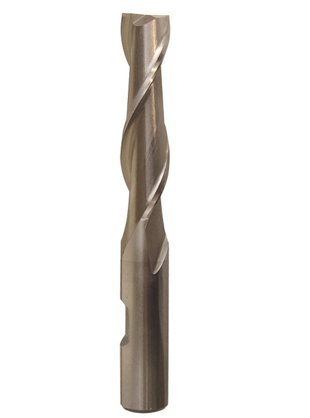 9/32 Carbide 2 Flute 3/4 Flute Length 2-1/2 Overall Length Uncoated (Bright) Single End Straight Flute End Mill, Drill America