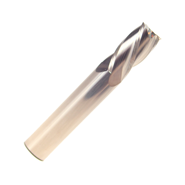 1/2 Carbide 4 Flute 1 Flute Length 3 Overall Length TIN Left Hand Spiral End Mill, Drill America