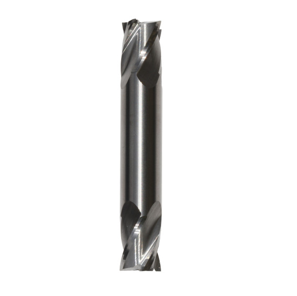 3/16 Carbide 4 Flute 3/8 Flute Length 2 Overall Length TIN Double End Stub End Mill, Drill America