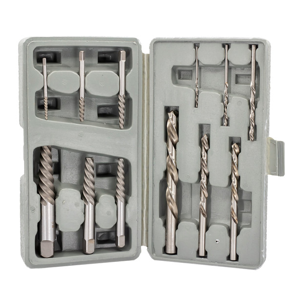 #1-6 Carbon Steel Screw Extractor Set With Left Hand Drills