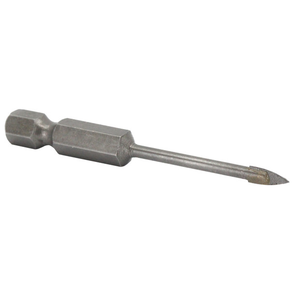 1/8 Carbide Tipped Glass & Tile Drill Bit with Hex Shank