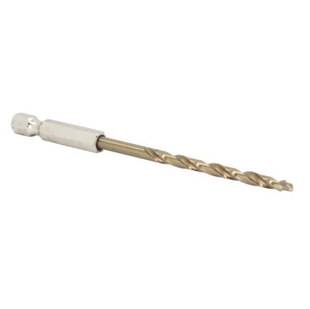 11/64 Stepped Point Cobalt Drill Bit for Stainless & Hardened Steel - Quick Change 1/4 Shank, 135° Tip