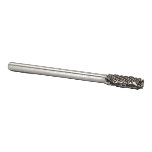 HELONGCO SC-41D Solid Carbide Die Grinder Burr Bit - Cylindrical End Cut, 3/32" Shank, Made In USA