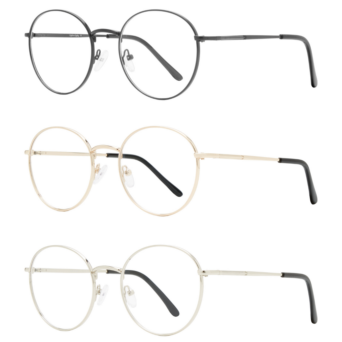 Round Wire Frame Glasses - Woodstock