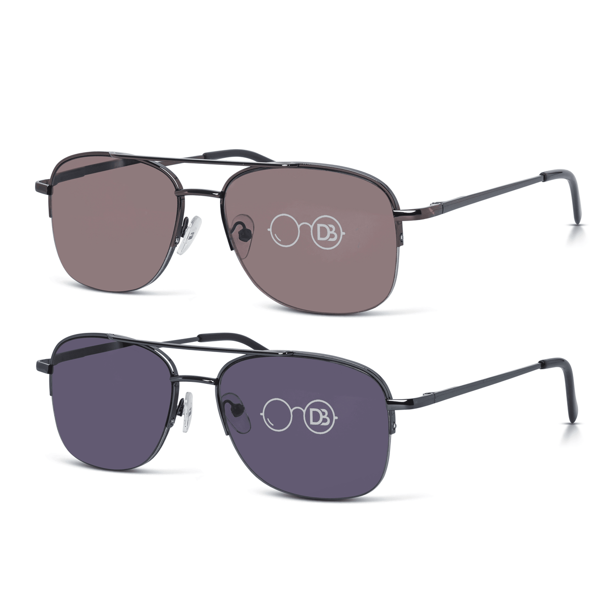 Aviator Rimless Sunglass Reader - Flight