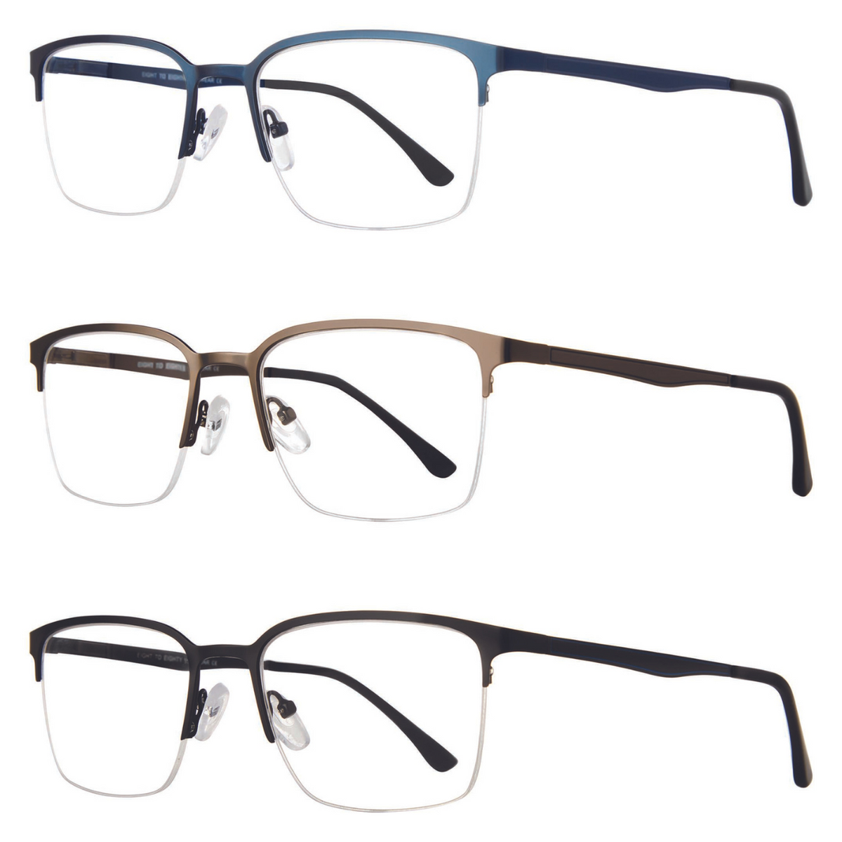 Men's Half Rim Glasses - Thomas