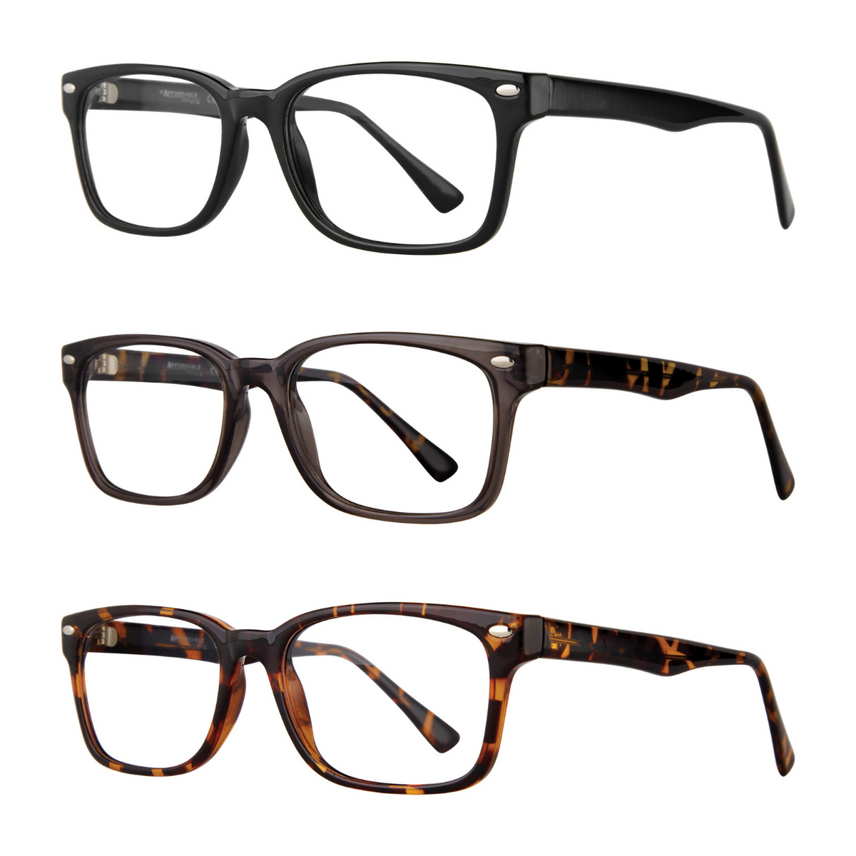 Men's Rectangular Glasses - Alpha