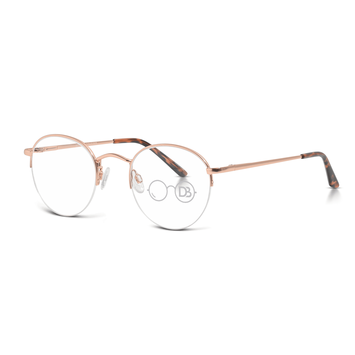 Circular  Frame Semi Rimless Glasses - Consider
