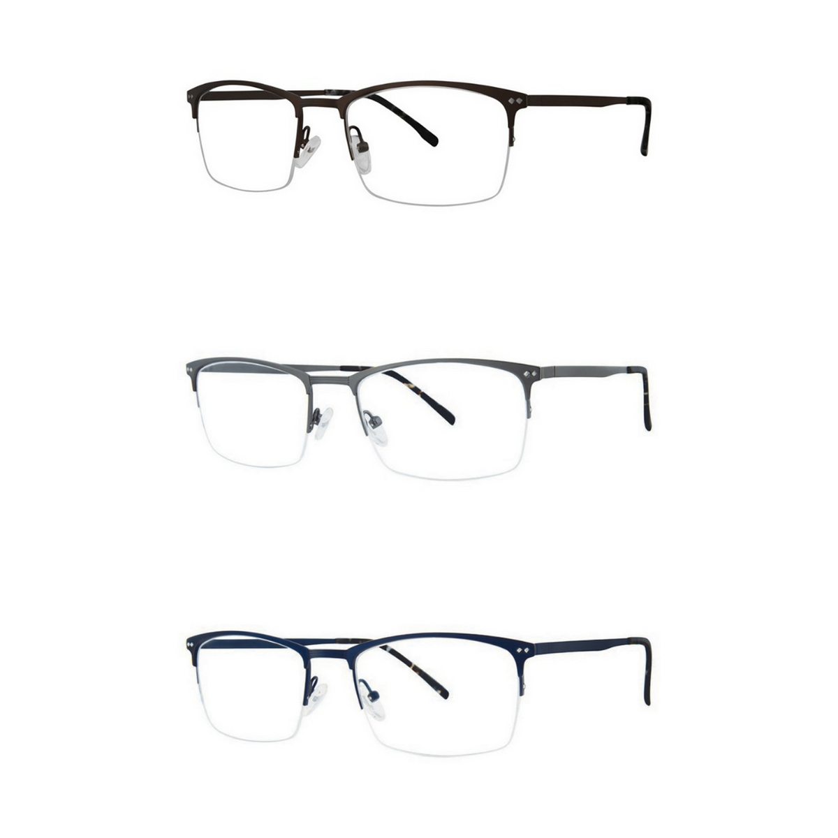 Rimless Wide Frame Glasses - Swing