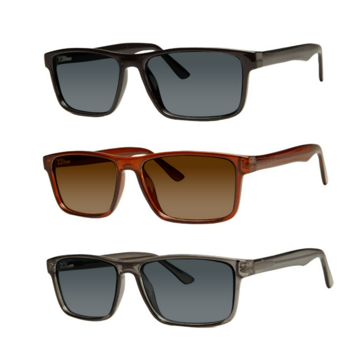 Rectangle Reading Sunglasses for Men - Heads Up