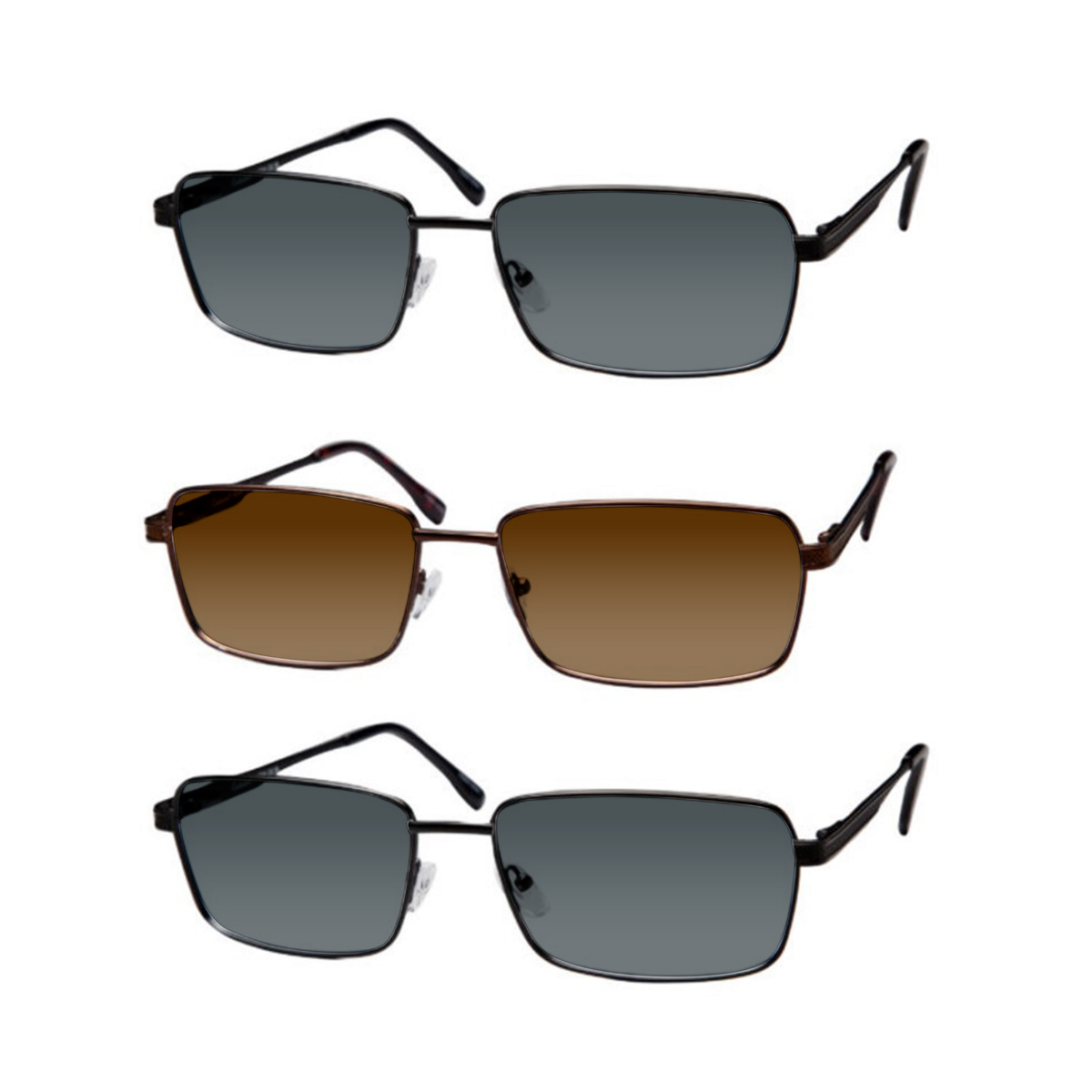 XL Metal Rectangular Sunglasses for Men - Final Table