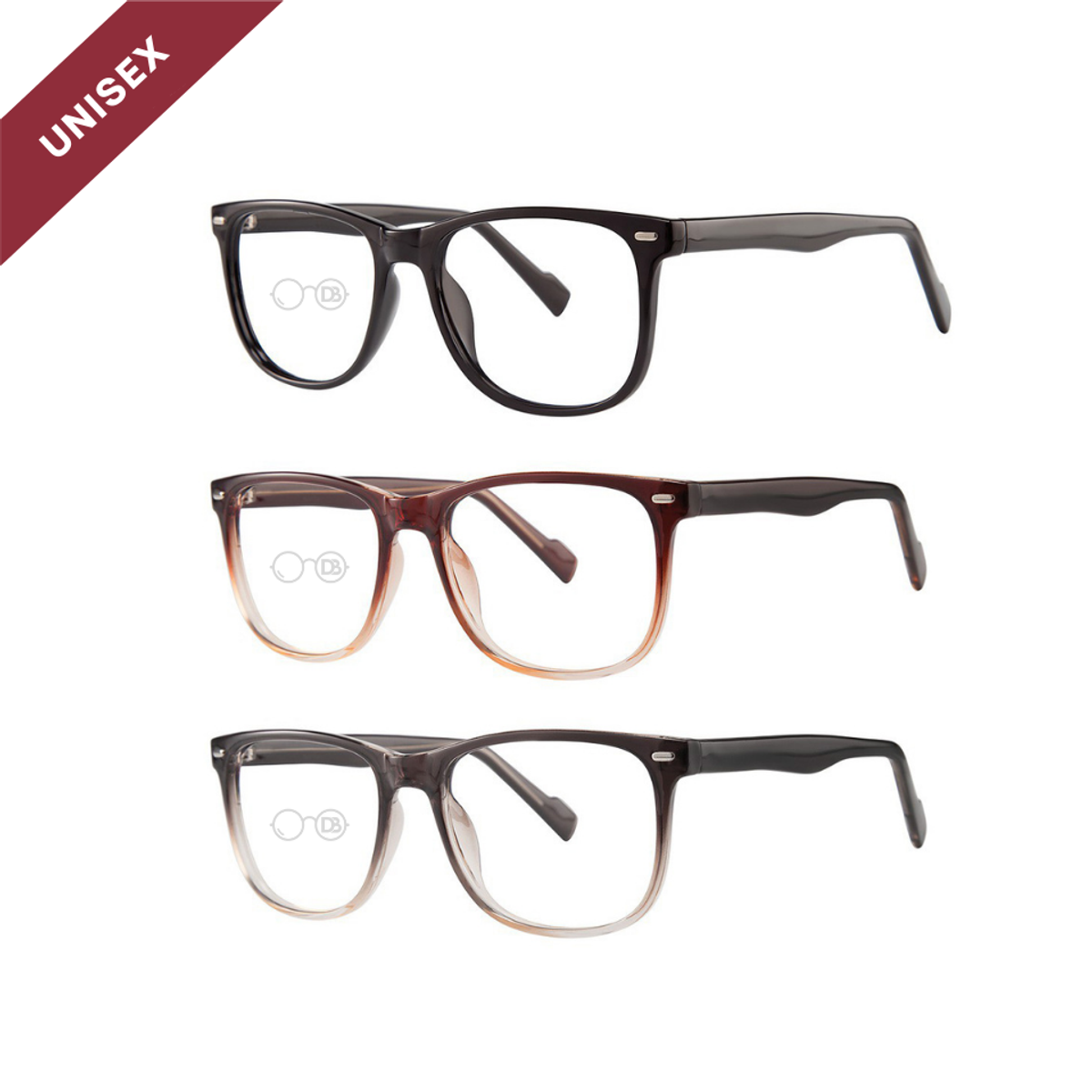 Surreal Reading Glasses for Unisex Style – Rectangle Frame, Custom Single Vision or Bifocals