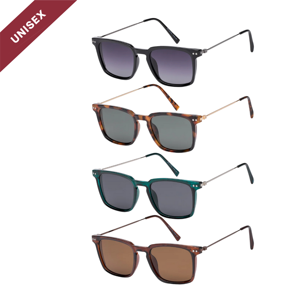 Nova - Square Polarized Lens Unisex Sunglasses
