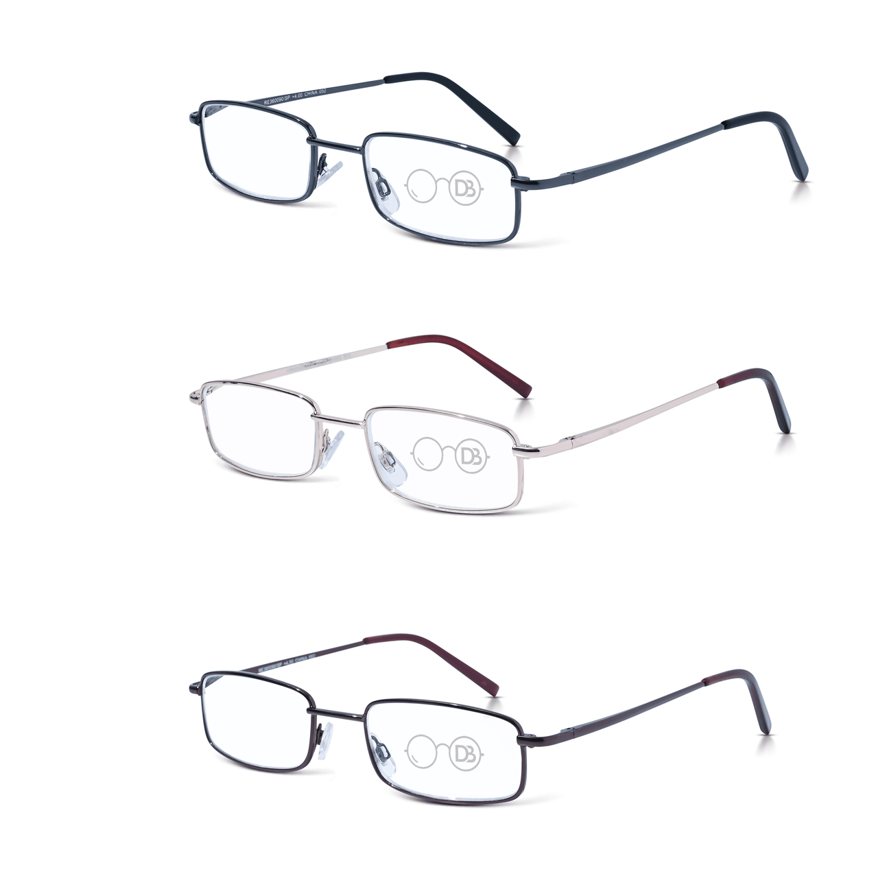 High-Strength Reading Glasses – +7.00 To +15.00 Diopters, Black TR Frame, Unisex
