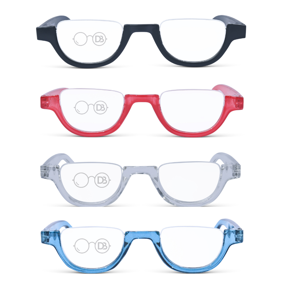 Reading Half Moon Eyeglasses Clear Half Moon Reading Glasses Cabriolet