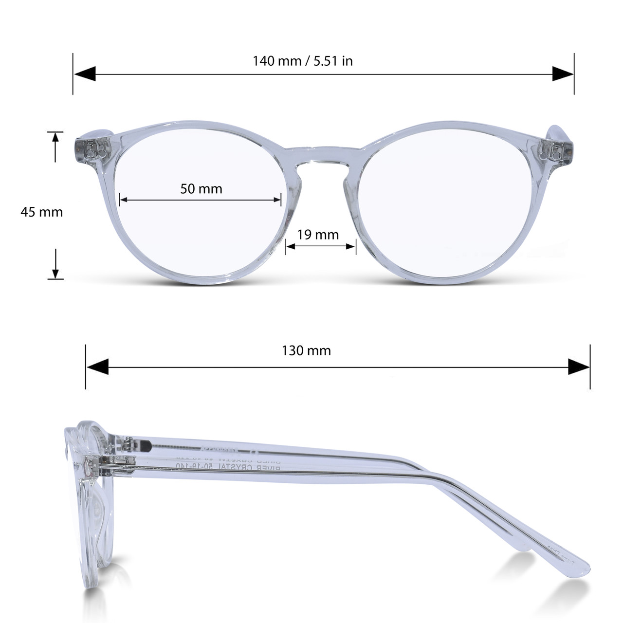 Transparent round glasses 2025