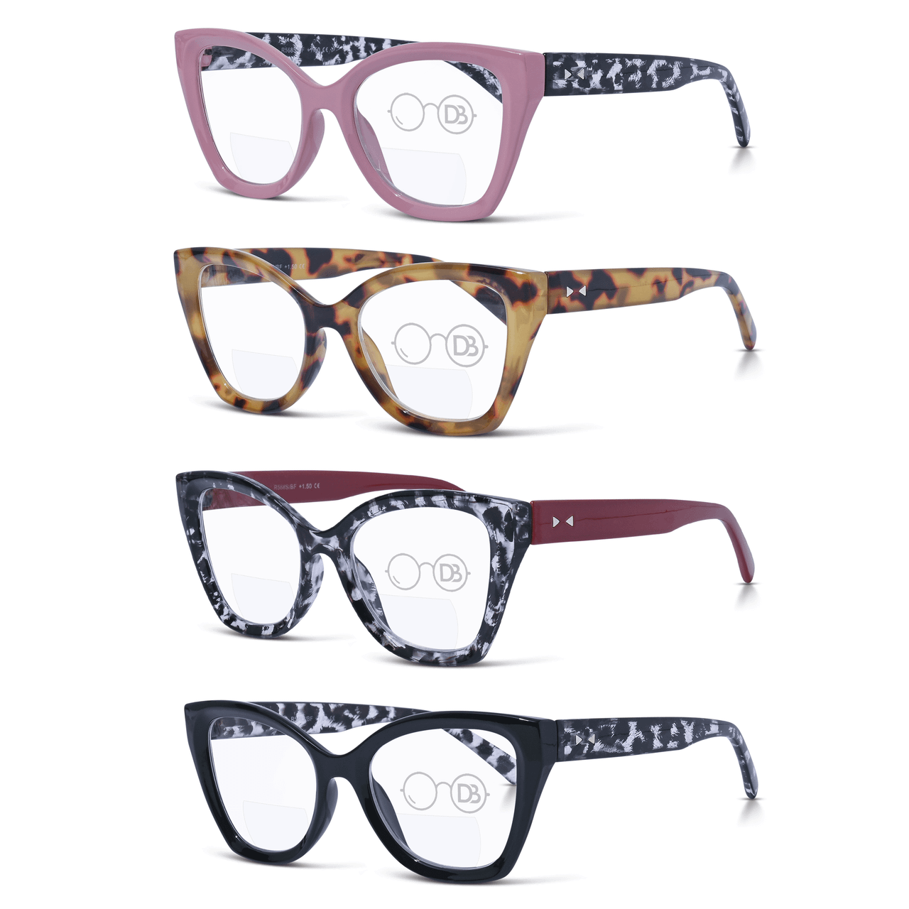 Bifocal Chic Cat ? Eye Reading Glasses ? The Ambrosia Bifocal - Reading Glasses - Bifocal - Leopard  main image 4