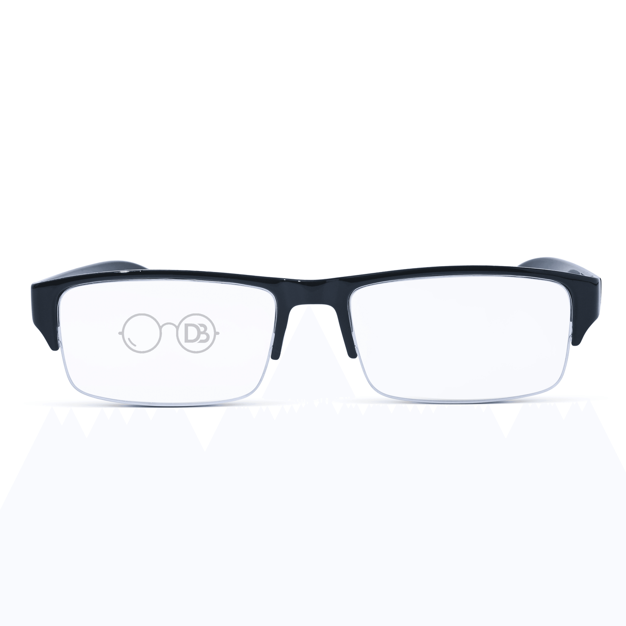 【DISCERNMENT】Semi-Square half rimless eyeware Agstum Titanium Half Rimless Business Glasses Frame with
