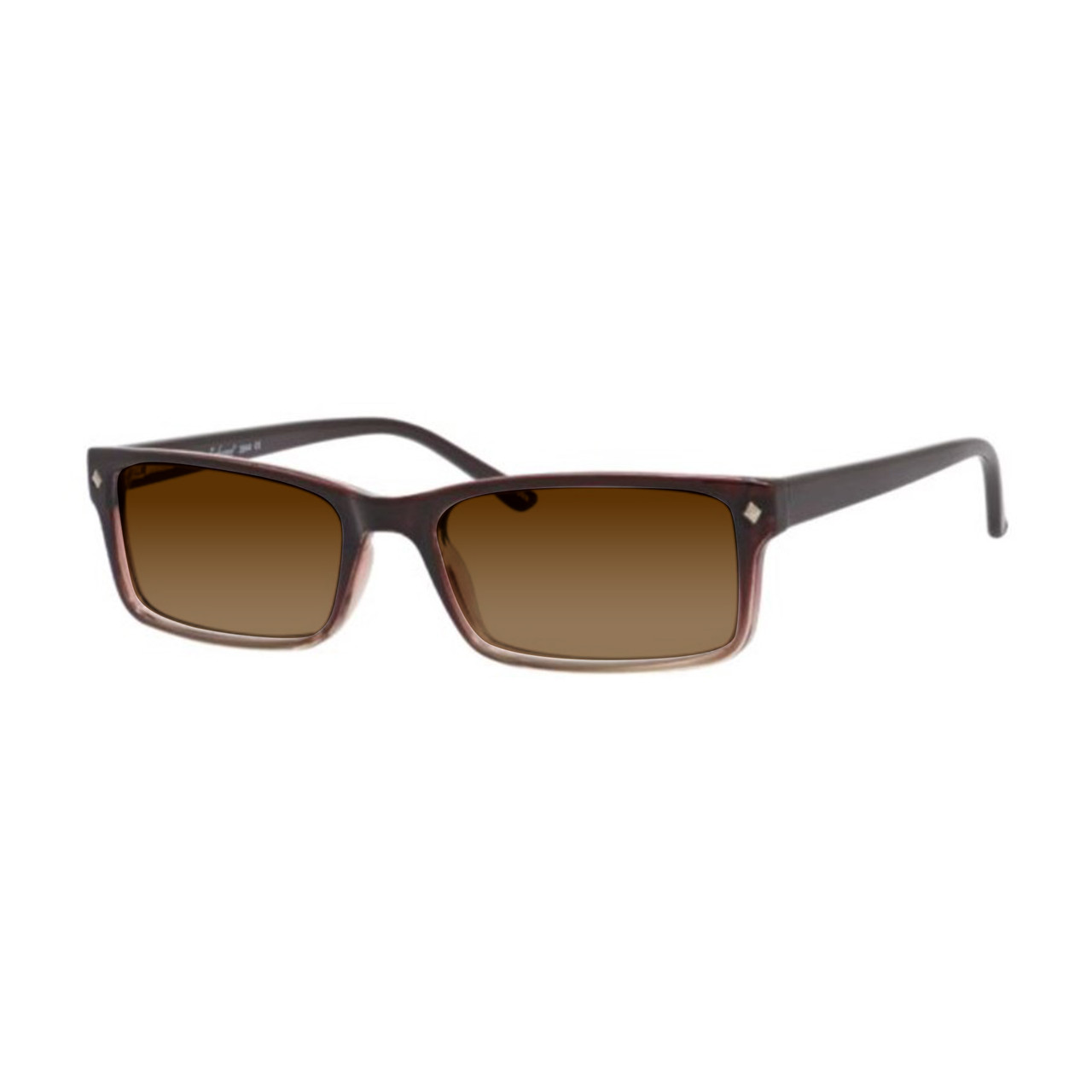Brown Rectangular Sunglasses Sleek Rectangular Metal Sunglasses in Gold & Tortoise  main image 3