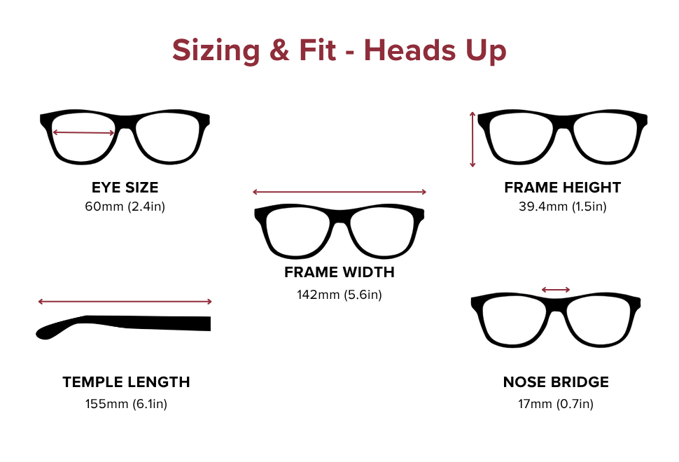 Rectangle Reading Sunglasses for Men Heads Up - Main Image