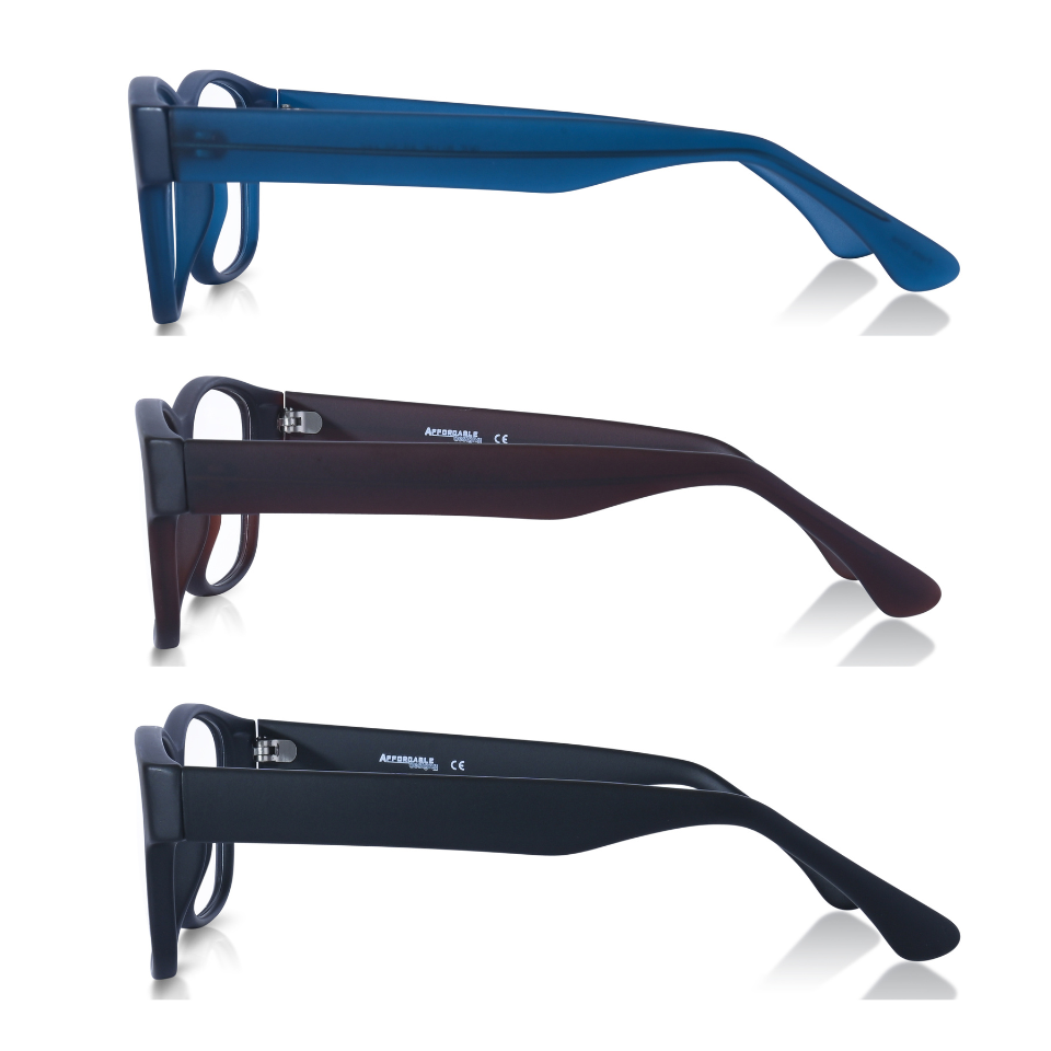 Ike XL Blue Light Reading Glasses for Men with Wide Fit