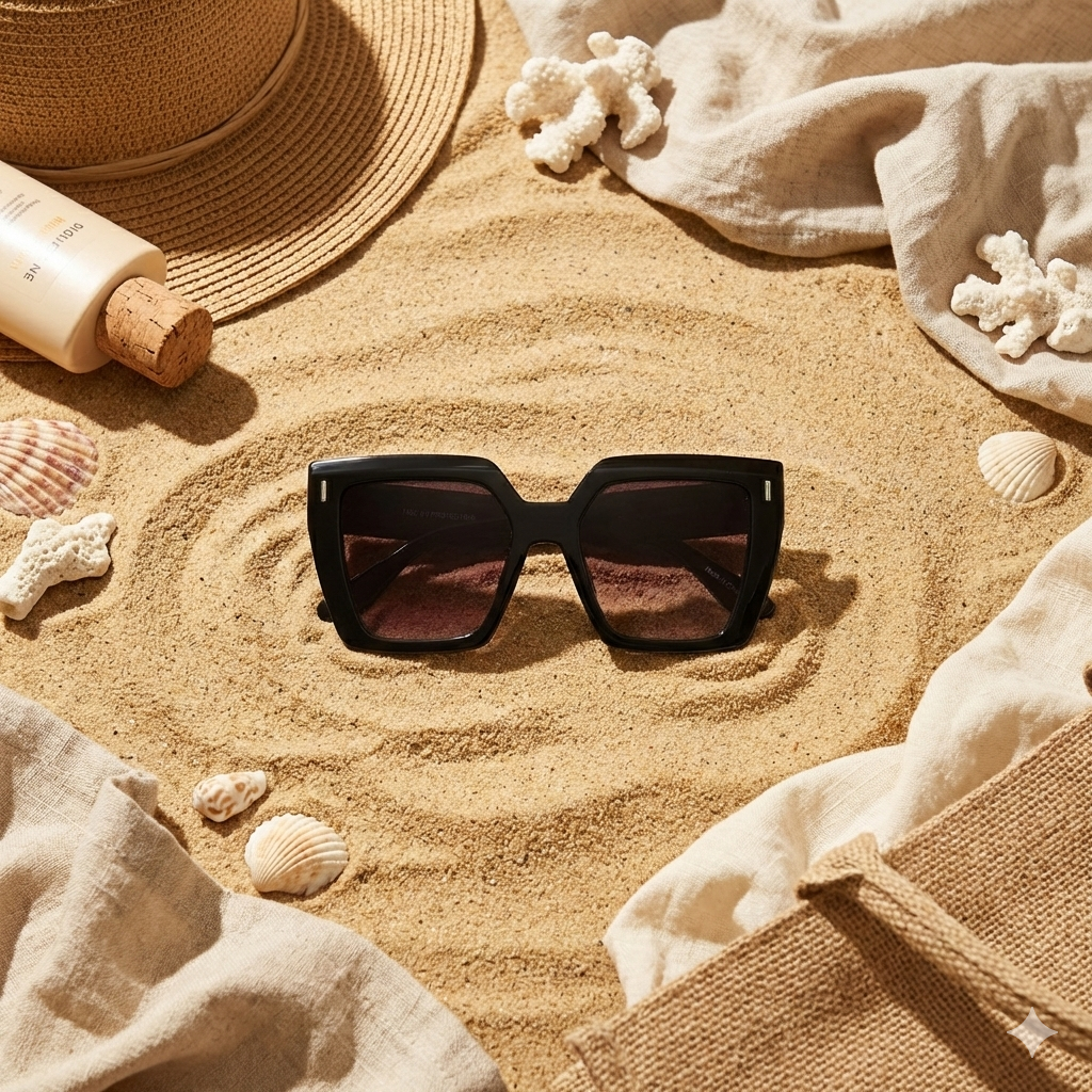 Sienna Oversized Square Smoke Lens Women display picture 2