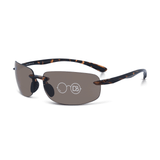 Rimless wrap bifocal sunglass readers- Air Show