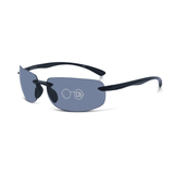 Rimless wrap bifocal sunglass readers- Air Show