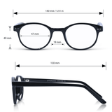 Small Round Optical Quality Reading Glasses - Yale