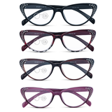 Cat Eye Reading Glasses with Rhinestones - Celebrate