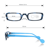 Colorful Half Frame Reading Glasses- Expert