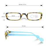 Colorful Half Frame Reading Glasses- Expert